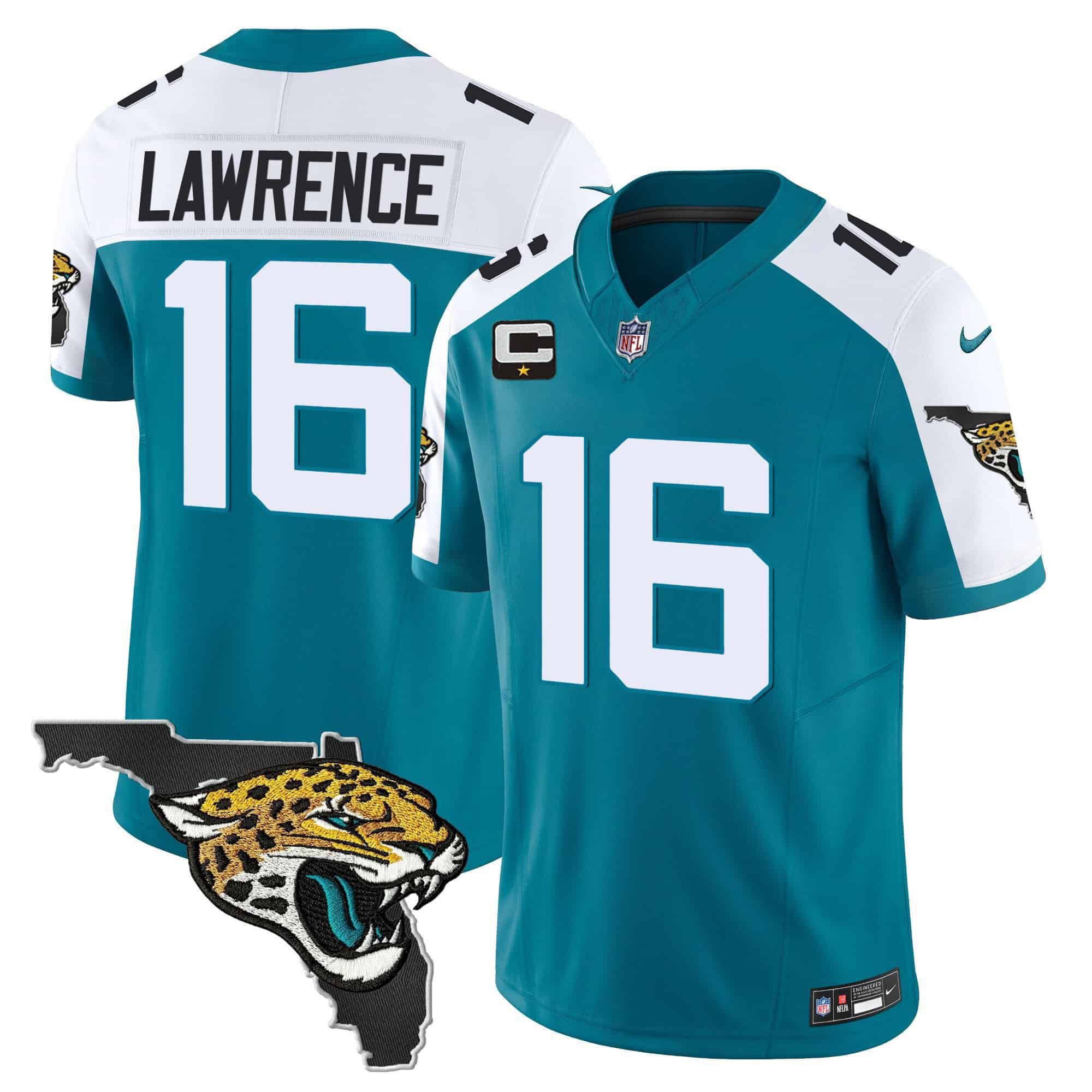 Men Jacksonville Jaguars #16 Lawrence Green 2024 Nike Florida Patch Vapor NFL Jersey